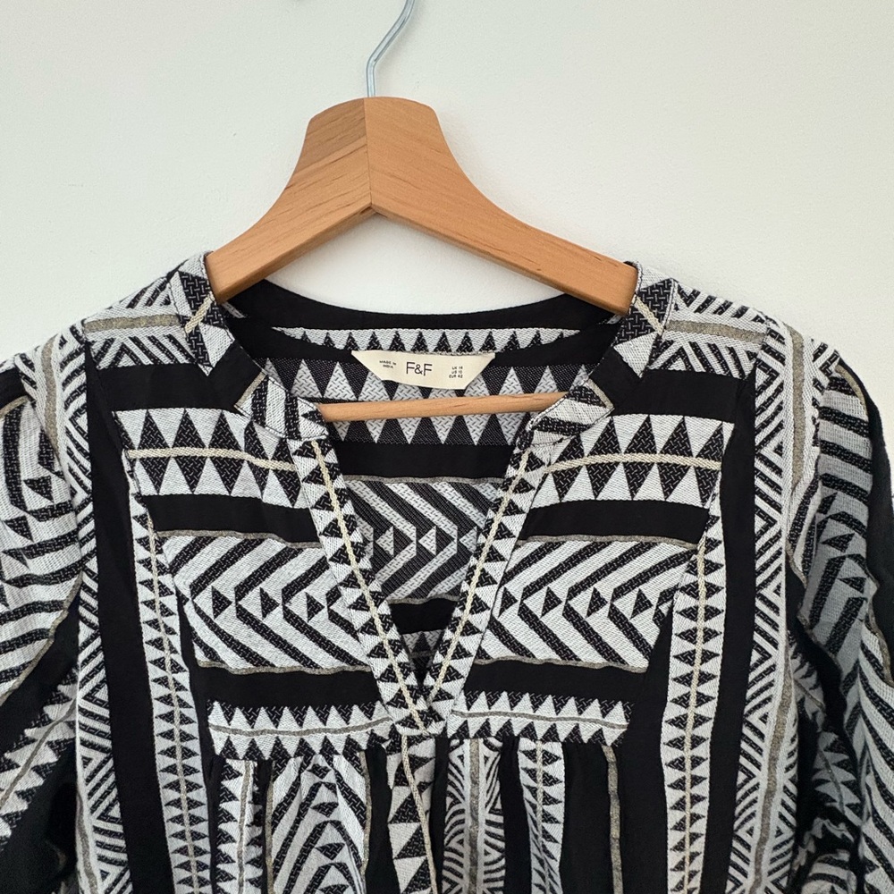 F&F Black and White Asymmetrical Dress - Picture 3 of 7